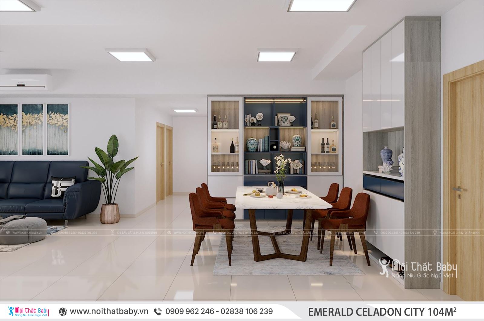 Tổng hợp các mẫu thiết kế nội thất Chung cư Emerald Celadon City